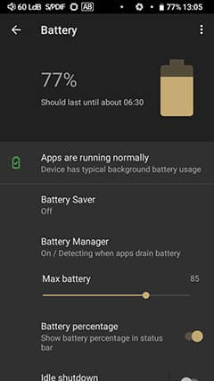 Cayin N8ii battery Life