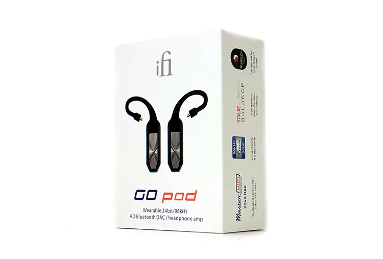 iFi Audio GO pod retail packaging
