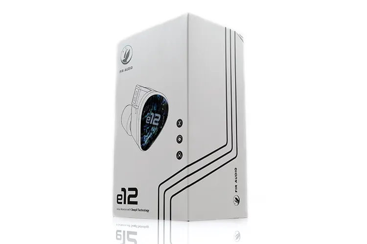 FIR Audio E12 outer retail box