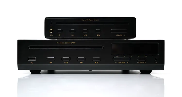Shanling CD80 player with EC mini on top