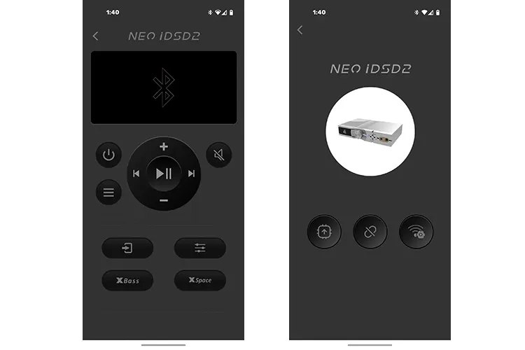 iFi Audio NEO iDSD 2 Nexis app