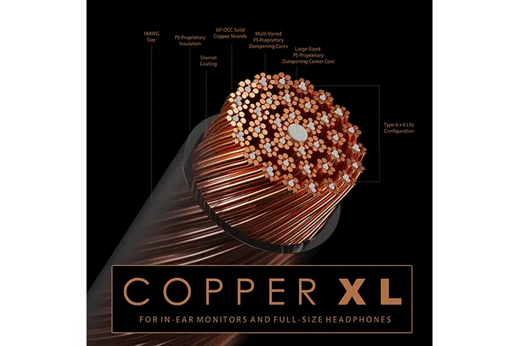 PLUSSOUND Copper XL geometry cross section diagram