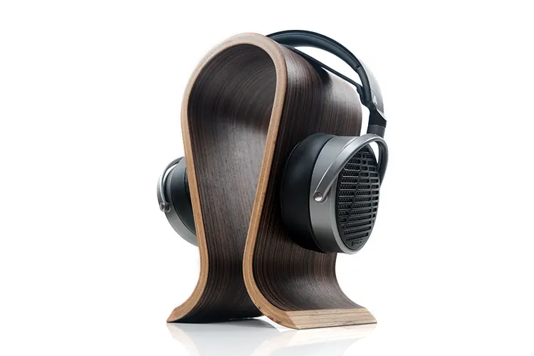 Audeze MM-100 on an angled headphone stand