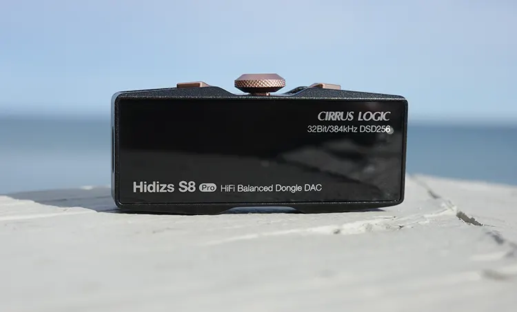 Hidizs S8 Pro Robin on wood base