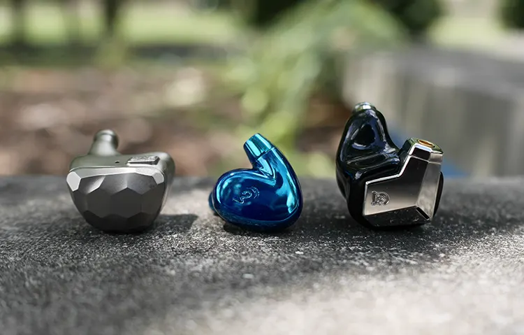 oBravo Clio beside 2 IEMs