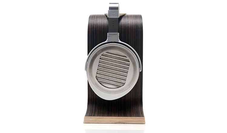 HIFIMAN Susvara Unveiled on headphones stand side angle