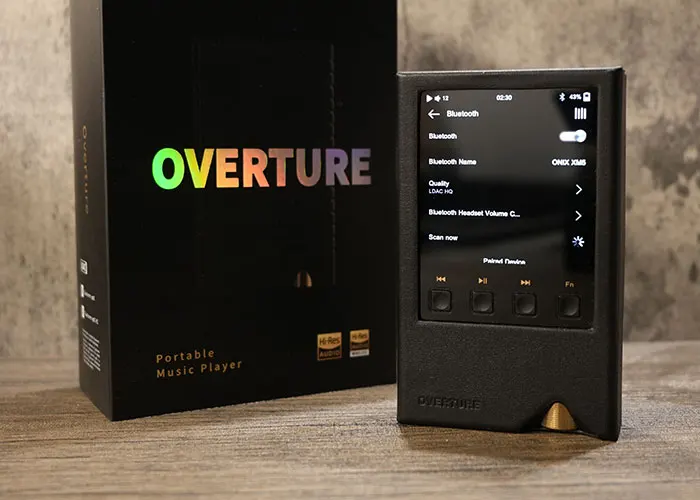 ONIX Overture XM5 Bluetooth screen