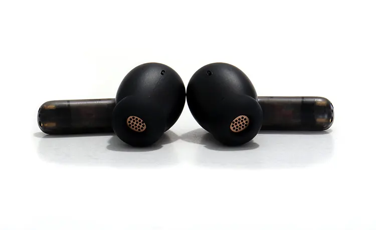 Creative Aurvana Ace 2 earbuds laying flat