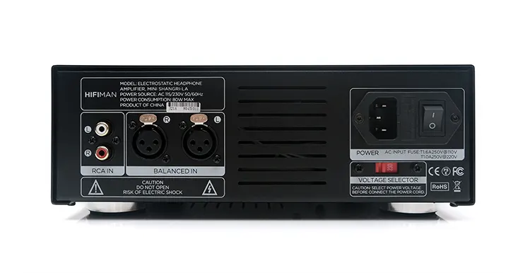 HIFIMAN Mini Shangri-La amplifier rear panel