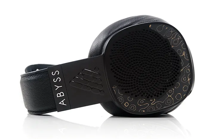 ABYSS Diana DZ headphones on their side