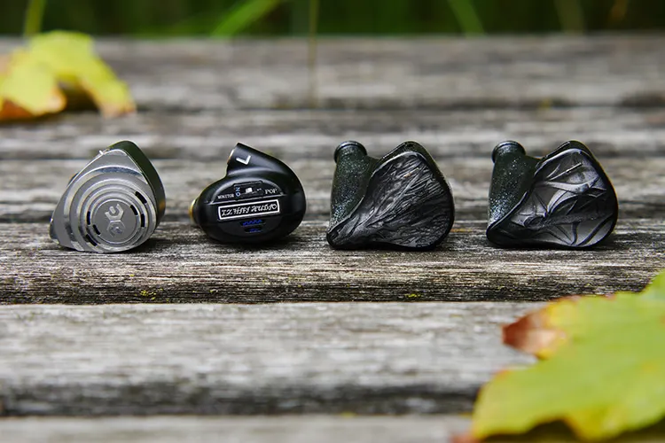 IO AUDIO SOGNO shell between three other IEM shells