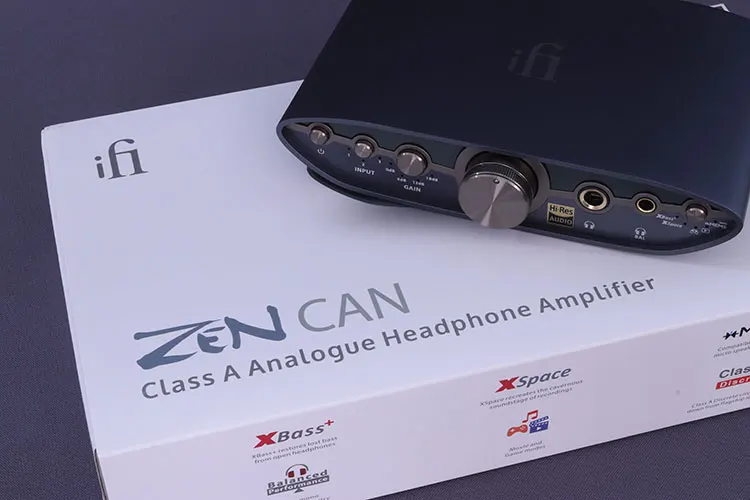 iFi Audio ZEN CAN 3 on its box