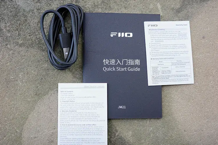 FiiO JM21 accessories