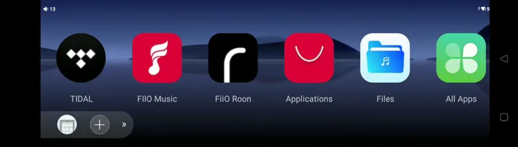 FiiO S15 home screen