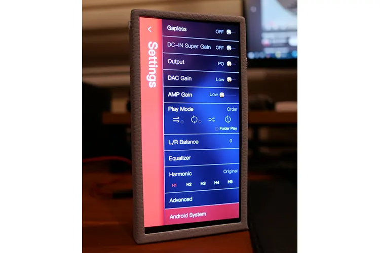 iBasso DX340 Mango OS settings