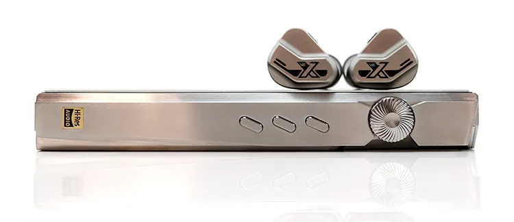 iBasso DX340 with Vision Ears VE10 ear shells on top