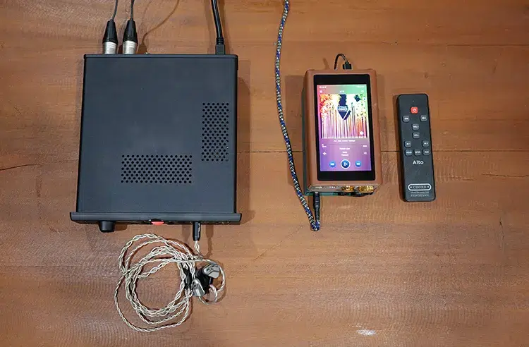 Chord Electronics Alto paired with IEMs and iBasso D16