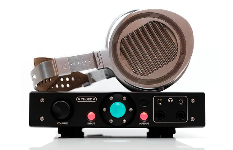 Chord Electronics Alto with HIFIMAN Susvara Unveiled on top