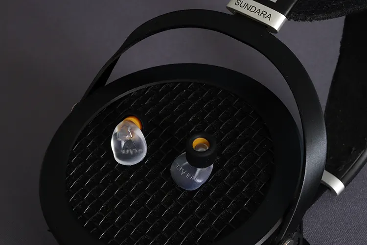 Flare Audio Definition on top of HIFIMAN Sundara cup grill