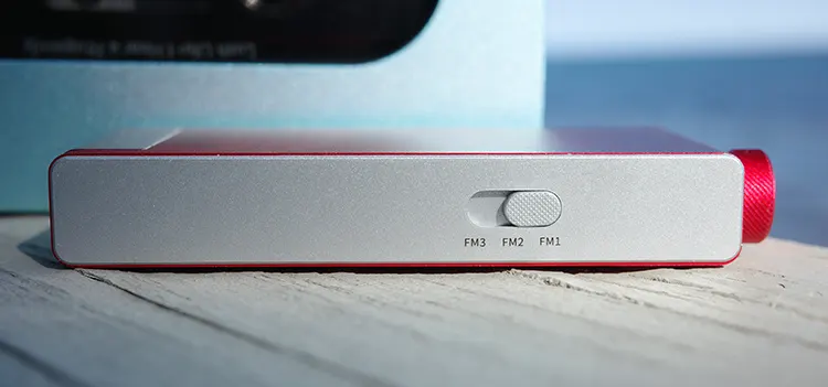 FiiO RR11 side panel with FM selector