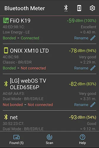 ONIX Waltz XM10 Ltd BT signal test