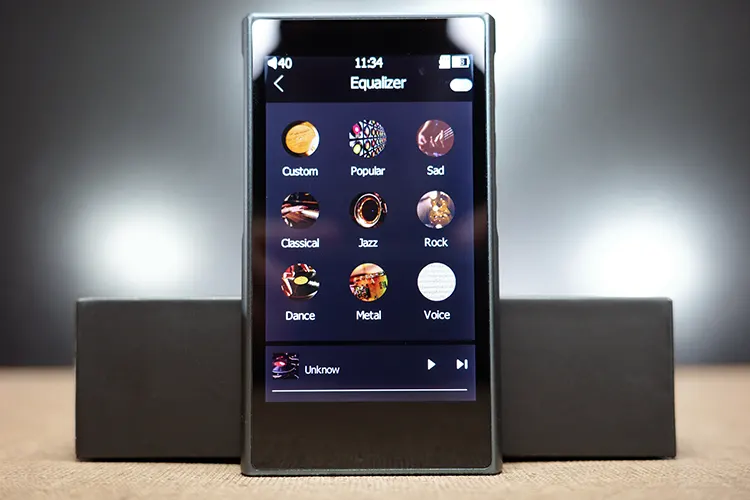 xDuoo X5 equalizer screen