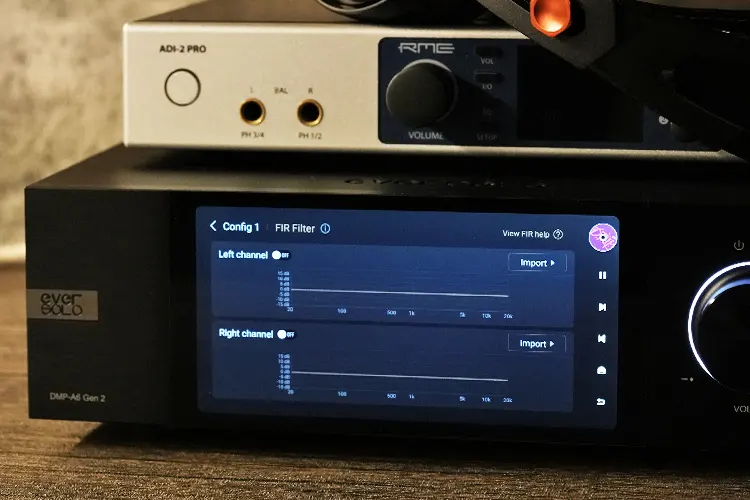 Eversolo DMP-A6 Gen 2 with RME ADI-2 Pro on top