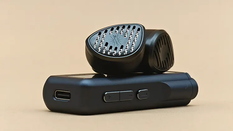 Kiwi Ears Septet on top of Colorfly CDA-M2 dongle