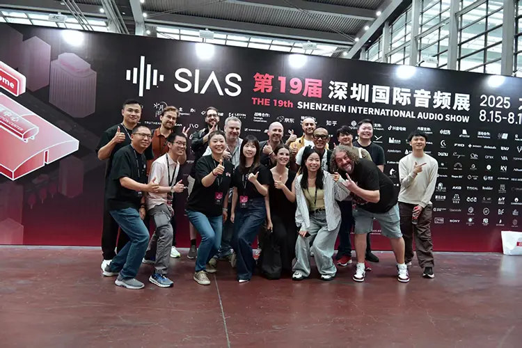 SIAS 2025 - team photo at the main display