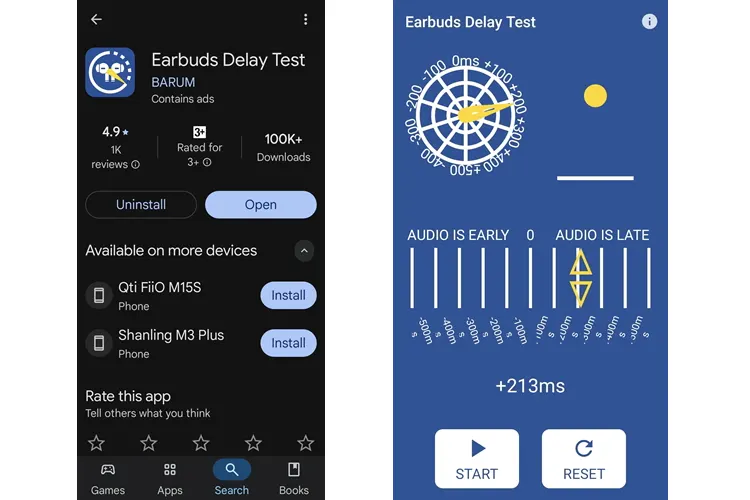 MOONDROP Space Travel 2 latency test 2 screenshots
