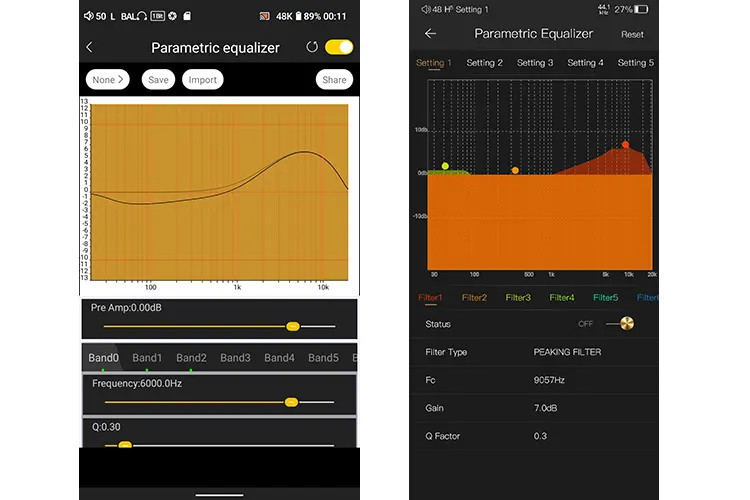 Rossi&Wing Lua Serendipity PEQ Profiles