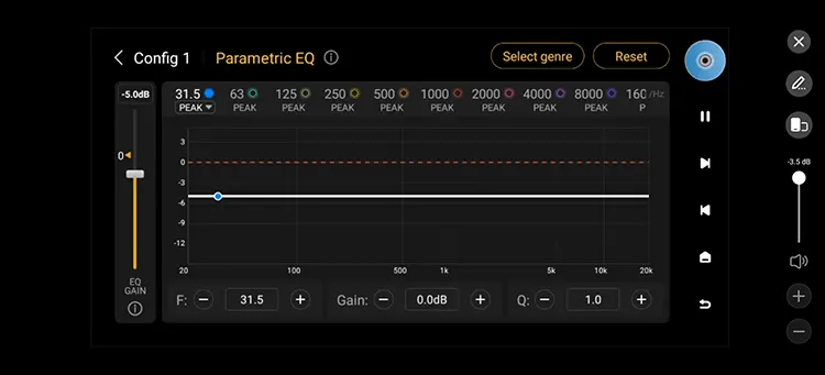 Eversolo Play EQ screenshot
