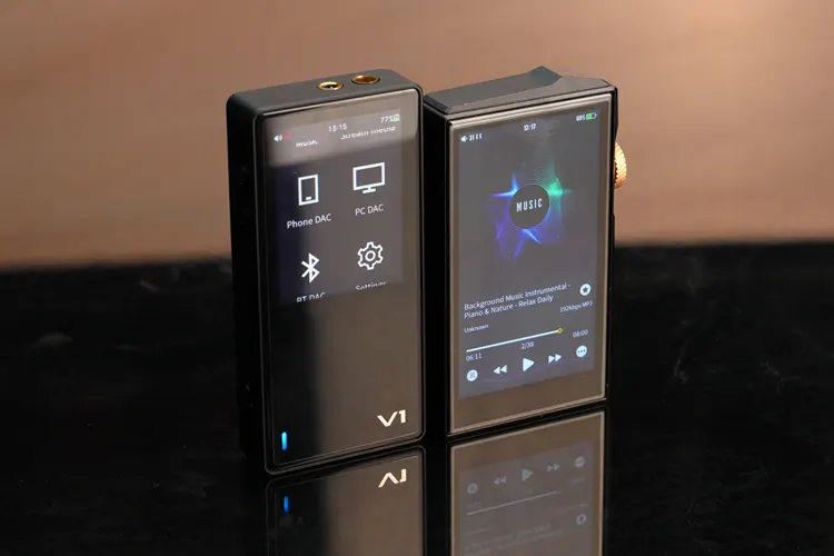 Hidizs x Linsoul AP80 PRO MAX DAP beside TempoTec V1 DAP