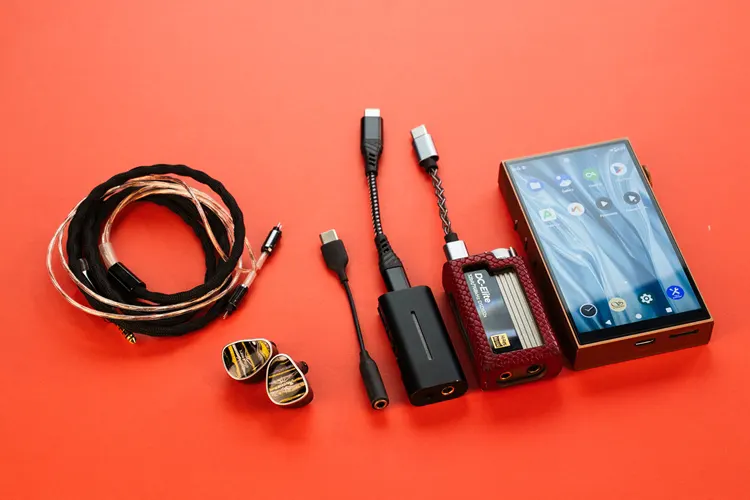 Kiwi Ears Etude with dongles and DAPs