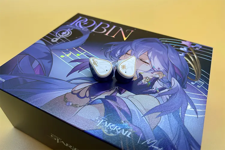 MOONDROP x HONKAI Star Rail Robin on top of box