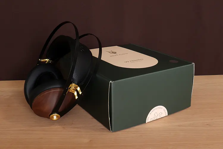 Meze Audio 99 Classics 2nd Generation beside its box