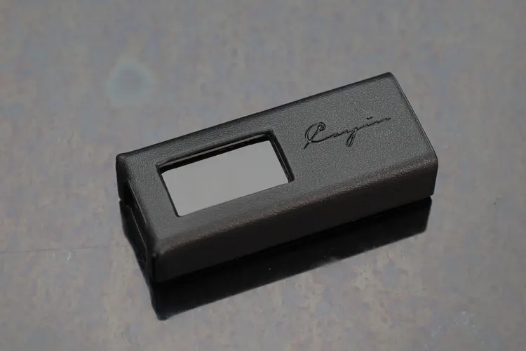 Cayin RU3 dongle DAC with leather case on