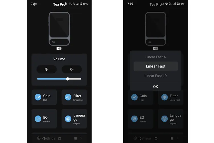 Khadas Tea Pro software app 2 screenshots