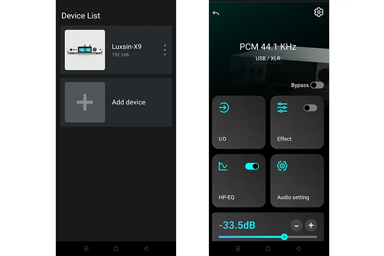 Luxsin X9 App 2 screenshots