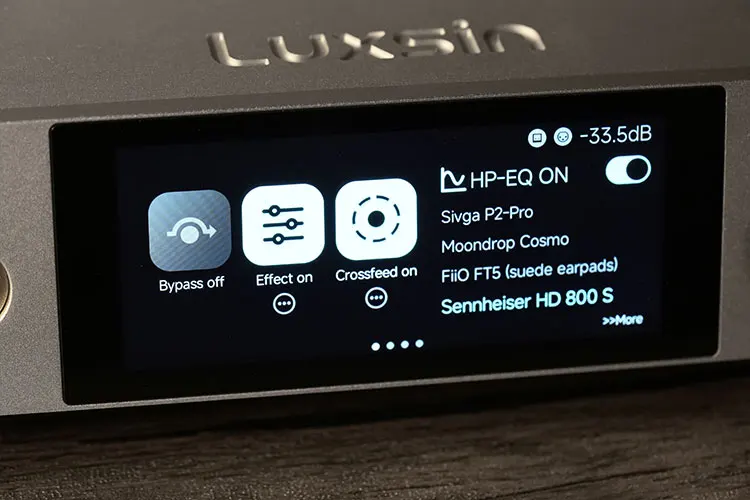 Luxsin X9 HP-EQ screen