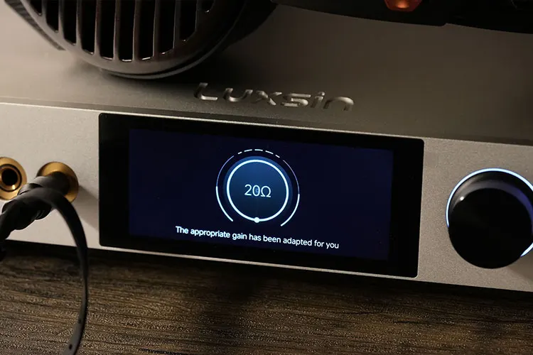 Luxsin X9 impedance detection screen