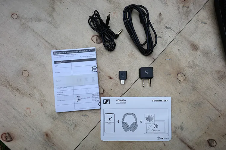 Sennheiser HDB 630 headphones accessories