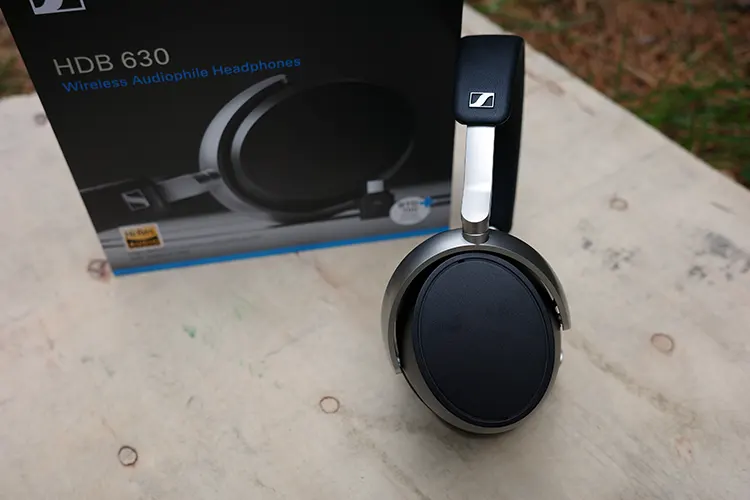 Sennheiser HDB 630 headphones beside their retail box