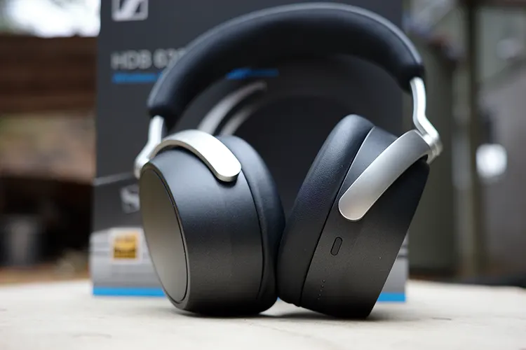 Sennheiser HDB 630 headphones with its box in the background