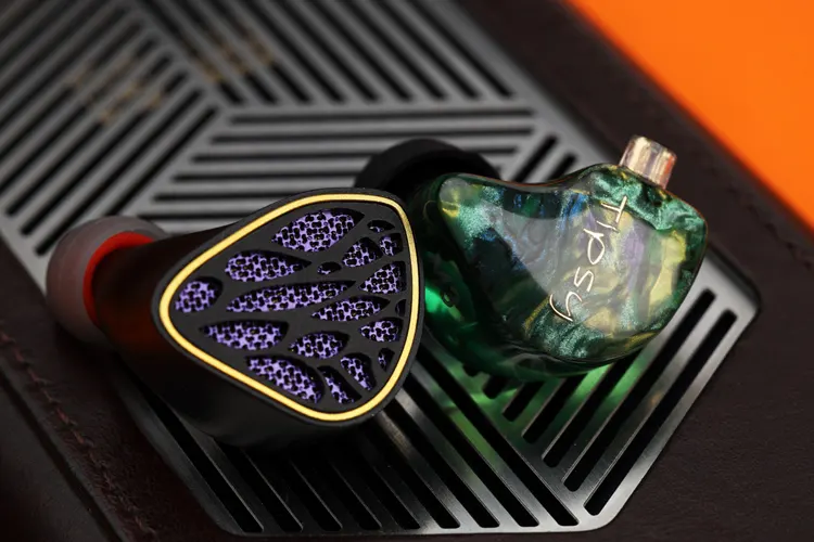 Tipsy M3 IEM shell beside the Kinera NOTT Phantom IEM shell