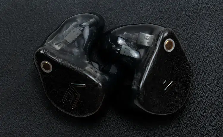 Vision Ears XCON shells on black leather