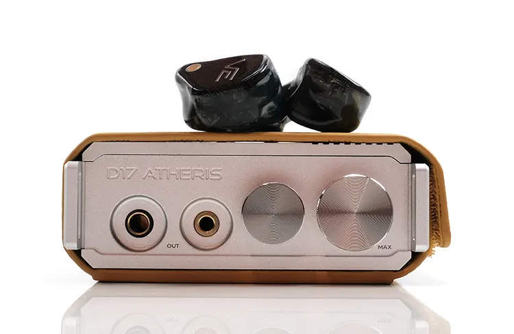 Vision Ears XCON shells on top of iBasso D17 Atheris
