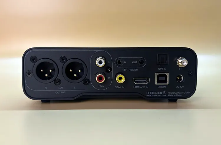 Fosi Audio ZD3 rear panel