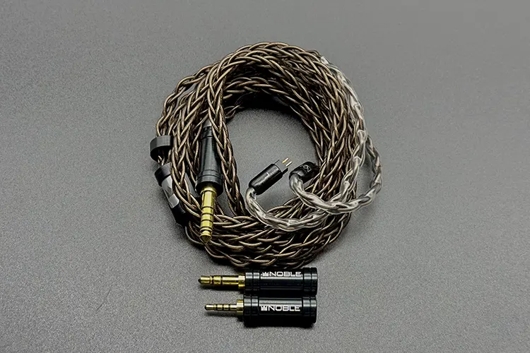 Noble Audio AGIS II stock cable with adaptors