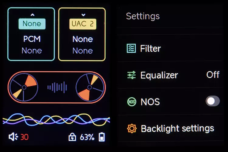 HiBy W4 two software screenshots